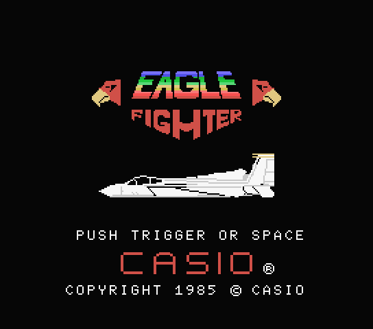 Eagle Fighter title screen for MSX